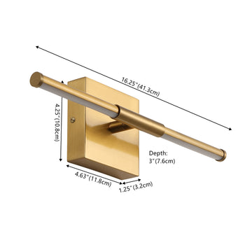 Makena Modern Minimalist Dimmable Integrated LED Metal Wall Sconce